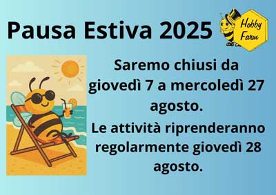 Chiusura estiva 2025